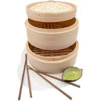 Toptan özel logo farklı boyut el yapımı bambu gıda pişirici için Dim Sum hamur ve lezzetli yiyecek