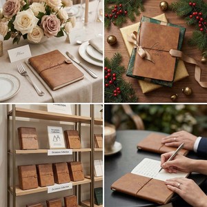 Ensemble <span class=keywords><strong>de</strong></span> livres <span class=keywords><strong>de</strong></span> vœux <span class=keywords><strong>de</strong></span> mariage personnalisés en cuir PU <span class=keywords><strong>de</strong></span> luxe, impression professionnelle avec estampage à chaud et gaufrage, usine d'impression <span class=keywords><strong>de</strong></span> livres <span class=keywords><strong>de</strong></span> vœux - Product Image 3