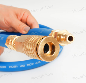 ضاغط هواء مرن عالي الضغط 300psi خرطوم ضاغط <span class=keywords><strong>PVC</strong></span> هجين مع تجهيزات - Product Image 4