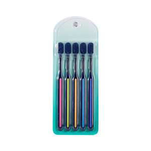 <b>Bamboo</b> Charcoal Toothbrush Soft Bristles Small Head Adult Manual Toothbrush Set For Home Use - Product Image 5