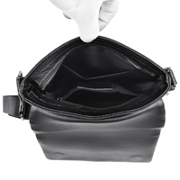 Bolso Bandolera de Cuero Premium para Hombre, Estilo Vintage, Ligero, con Solapa, para Negocios