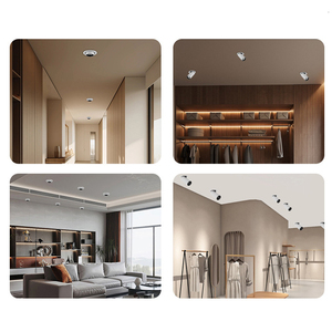 Foco LED Empotrable Giratorio de Aleación de Aluminio 7W 10W, Luz de Techo Empotrada de 75mm para Tiendas de Ropa - Product Image 5