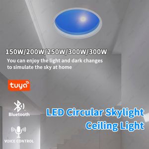 <span class=keywords><strong>Coelux</strong></span> Fenêtre de toit, Grande lucarne ronde, Faux plafond artificiel, Dôme de plafond, Panneau lumineux LED ciel bleu - Product Image 4