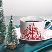 Assiettes en céramique de Noël personnalisées-Formes et motifs uniques, assiettes à dessert en forme d'arbre de Noël, parfaites pour la maison, la fête