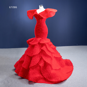 Jancember RSM67286, Nuevo Diseño, Vestido de Noche Elegante para Mujer, Estilo Sirena, Rojo, a la Moda, Sexy - Product Image 3