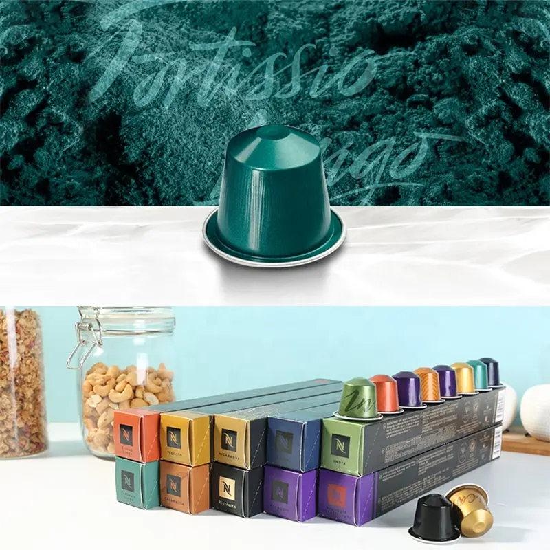 Capsules de café vides en aluminium pour nespresso, 10 pièces, 15 ml, avec couvercles en aluminium