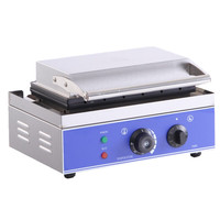 Machine à hot-dogs électrique haute performance avec gril rotatif et chauffe-pains en acier inoxydable 304, écran tactile, état neuf