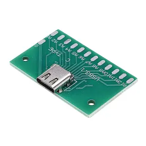 TYPE-C מבחן לוח USB 3.1 עם PCB לוח 24P נקבה מחבר מתאם לוח DIY אספקת חשמל סוג C Pinboard