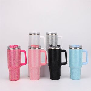 40oz Chocolate Milk Cowprint, Jarra de cerveza Botella de agua Rhinestone Bling Tachonado Resplandor en la oscuridad Bling 40oz Vaca Imprimir Bling Tumbler - Product Image 1