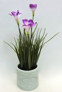 <span class=keywords><strong>Buisson</strong></span> de fleurs artificielles fait à la main pour décor de tombe de cimetière funéraire petit Arrangement de table de mariage fournitures vente chaude - Product Image 3