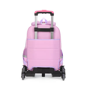 2024, el fabricante más vendido, <span class=keywords><strong>mochila</strong></span> <span class=keywords><strong>con</strong></span> <span class=keywords><strong>ruedas</strong></span> para niños <span class=keywords><strong>con</strong></span> <span class=keywords><strong>ruedas</strong></span> y asas, multicompartimento, impermeable, Niño de dibujos animados - Product Image 3