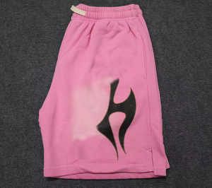 <span class=keywords><strong>Pantaloncini</strong></span> Estivi da <span class=keywords><strong>Uomo</strong></span> Vintage <span class=keywords><strong>Rosa</strong></span> Effetto Acid Wash in Tela Traspirante Impermeabile con Coulisse Stile Jogger - Product Image 4