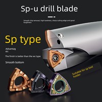 SERTAN U Drill Bit Rod Violent Drilling Of WC SP Blades Extended CNC Water Jet Drilling Rapid Drilling Tool Use