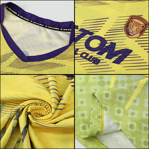 Футбольная футболка с сублимационной печатью для мужчин, новый сезон, с коротким рукавом, вышитым логотипом, быстросохнущая, дышащая спортивная одежда Z259018 - Product Image 6