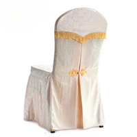 Housses de chaise pliantes en polyester blanc de luxe, durables, pour banquets, mariages, événements, hôpitaux et parcs - Vente en gros usine
