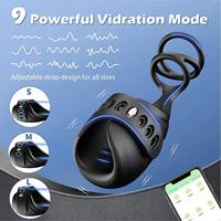 LOVE Vente en gros Anneau de verrouillage réglable pour adulte Adam de troisième génération Entraîneur de pénis Masturbateur à vibration rechargeable Taille incroyable