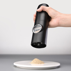 Wholesale Pepper and <b>Salt</b> Set Battery Powered Adjustable <b>Coarseness</b> Black Mill Kitchen Tools - Product Image 6