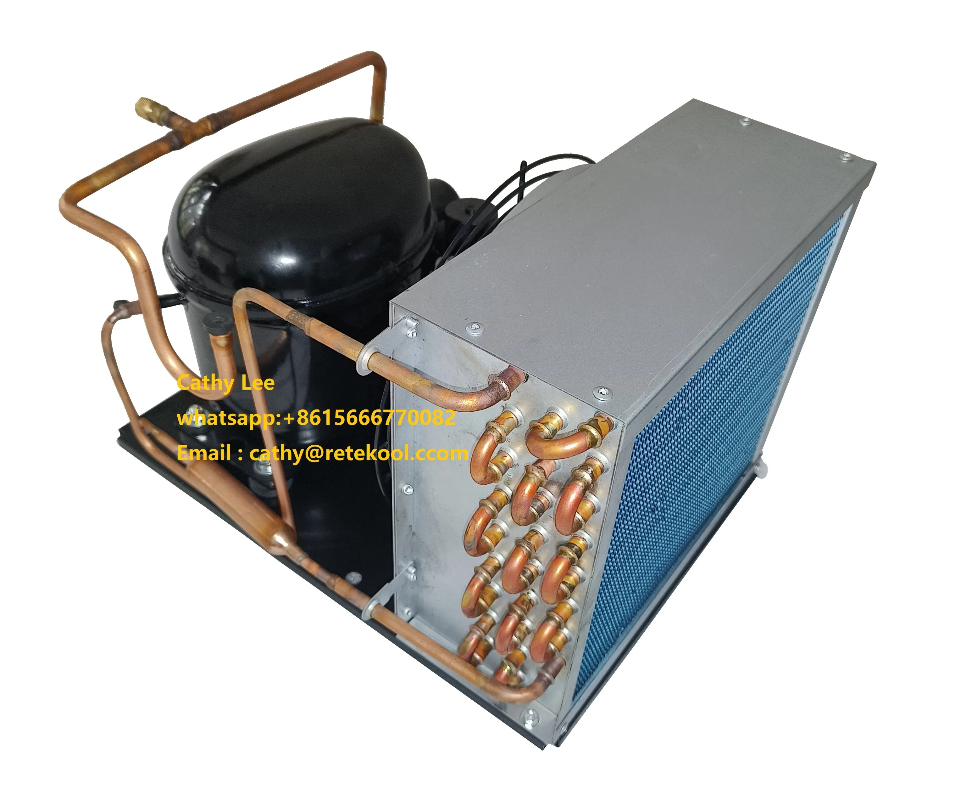 115V/60HZ Used co Used R404 LBP DFE90DL yoğuşmalı ünite kullanılan soğutma kompresörü dondurucu kurutma vitrin buzdolabı parçaları