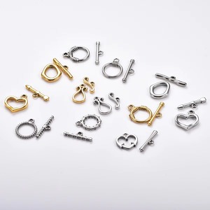 Lote de 5 Juegos de Cierres OT de Acero Inoxidable para DIY, Ganchos de Palanca para Collares y Pulseras, Conectores, Accesorios para Fabricación de Joyas - Product Image 2