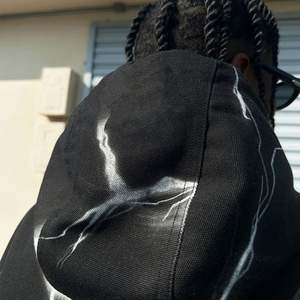 Sweat à capuche zippé surdimensionné personnalisé pour homme, imprimé hiver, 50% coton 50% polyester - Product Image 5