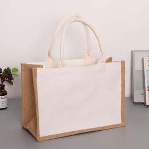 Bolsa de Compras Reutilizable Ecológica Personalizada de 40*35*15CM con Asas de Cuerda de Cáñamo, Correa para el Hombro, Gran Capacidad, Muestra Gratis - Product Image 1