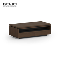 Ensemble de meubles modernes de salon haut de gamme table à thé et à café de luxe avec hauteur réglable et armoire de rangement portable en bois