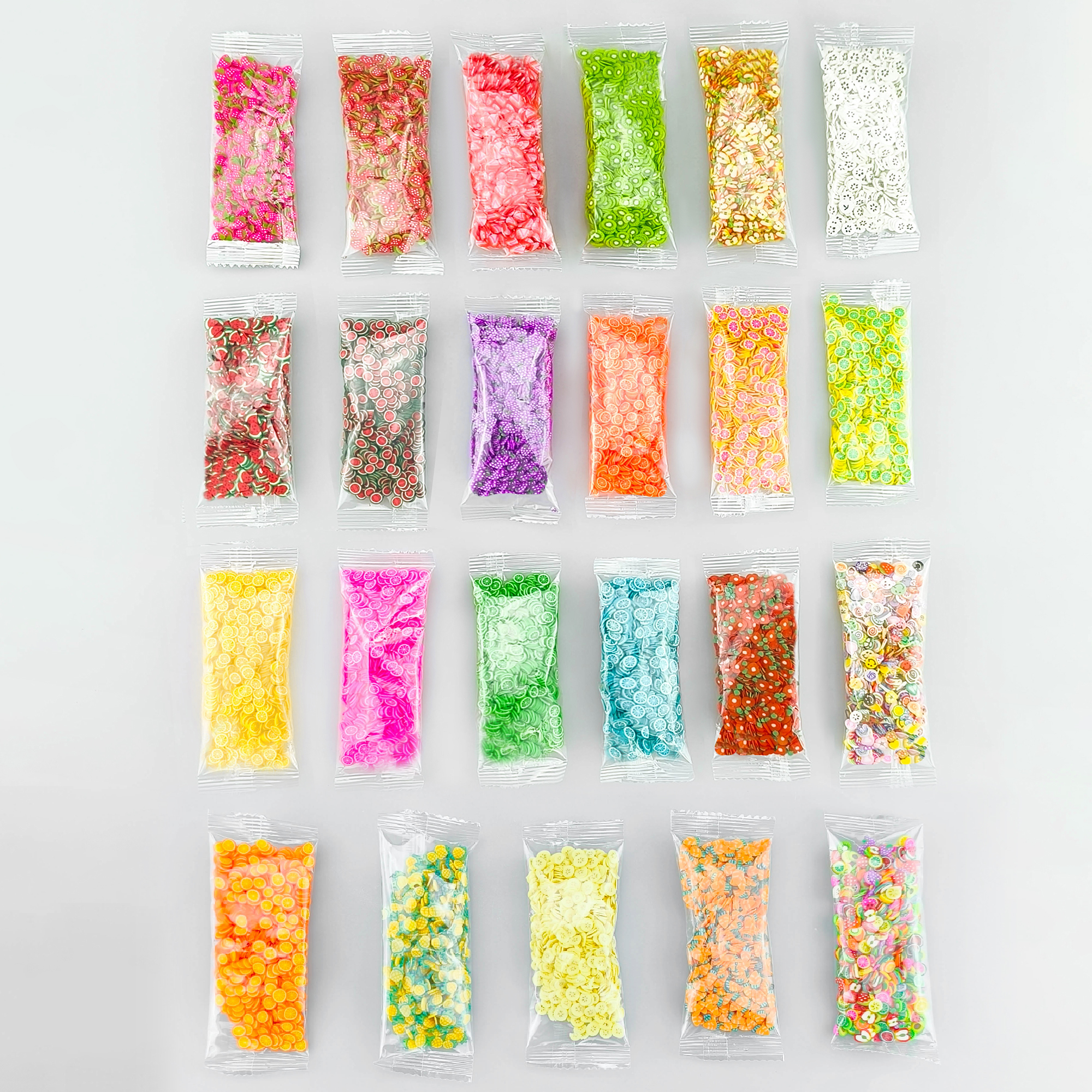 Красочная фруктовая глина, декоративная наклейка, аксессуары, 3d Полимерная глина, фрукты, ногтевое украшение, блеск для губ, наполнитель