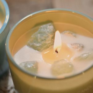 Handmade Colored Glass Crystal Stone Scented <b>Candle</b> Soy Wax Aromatherapy Cup Shape for Home Decor Christmas <b>Easter</b> New Year - Product Image 5