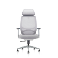 Chaise de bureau ergonomique intelligente Hera, design moderne en maille avec soutien lombaire pour la maison ou le bureau