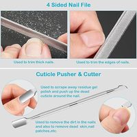 Longhui Universal 6 en 1 Kit de coupe-ongles, Pince à ongles à bec d'aigle pour ongles épais, Pince à cornes, Coupe-ongles à grande tête courbée en caoutchouc et plastique