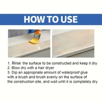 Scellant transparent invisible imperméable, revêtement nano anti-fuite, mastic d'étanchéité cristallin – Solution durable à réutiliser