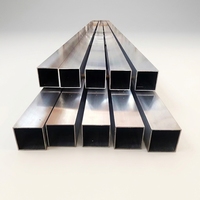 Tube rectangulaire en aluminium anodisé 15x45mm, tube carré en aluminium 1 pouce, prix 10 pieds 1060/1100 O/H14