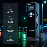 Terminal de stationnement intelligent avec lecteur de code QR et lecteur de carte de crédit, système de paiement en libre-service pour les aéroports et les parkings