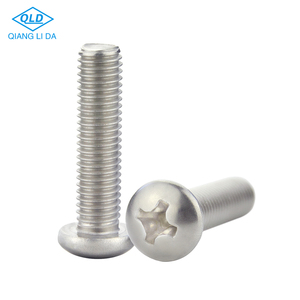 Tornillo <span class=keywords><strong>de</strong></span> Cabeza <span class=keywords><strong>de</strong></span> Botón Phillips <span class=keywords><strong>de</strong></span> <span class=keywords><strong>Acero</strong></span> <span class=keywords><strong>Inoxidable</strong></span> 304, Precio <span class=keywords><strong>de</strong></span> Fábrica, M2 M3 M4 M5 M6 M8, Métrico/Pulgadas, Grado A2 - Product Image 5