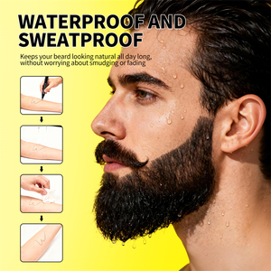 SEVICH Matita Ritocco <span class=keywords><strong>Barba</strong></span> 5ml 2 in 1 Impermeabile, Penna <span class=keywords><strong>Colorante</strong></span> Istantanea per <span class=keywords><strong>Barba</strong></span>, Tinta per <span class=keywords><strong>Barba</strong></span> da <span class=keywords><strong>Uomo</strong></span> - Product Image 3