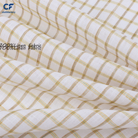 Tissu en lin à carreaux 120 G, teint en fil, style printemps-été et automne, chemise et jupe simples, fabriqués en lin pur sélectionné par des experts.