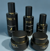 Ensemble d'emballages en verre givré de luxe pour flacons pompe à lotion et sérum, pour marque cosmétique, vente en gros