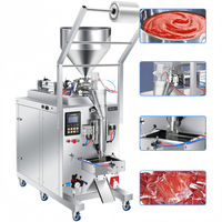 Machine d'emballage verticale pneumatique pour pâtes, miel et ketchup – Machine de remplissage et d'emballage multi-usages pour liquides et pâtes