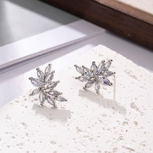 أقراط شرابة هندسية حديثة على الطراز الكوري ، مجموعة كاملة من أقراط الزركون للعين والحصان ، مزاجه رائع - Product Image 3