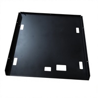 Tôle d'aluminium anodisé noir personnalisé IP65 estampage de métal boîtiers électroniques de soudage boîte de télévision armoire réseau Android