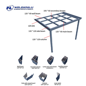 Cochera Cantilever para Exteriores de Alta Calidad, Duradera, Moderna y Sencilla, con Estructura de Aleación de Aluminio y Techo Plano de Policarbonato Impermeable - Product Image 2
