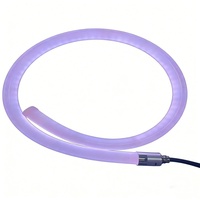 Siyah LED Neon Flex Tüp 360 Derece Görüş Açılı Yuvarlak Şekilli Neon Şerit Işık