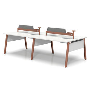 Bureau en bois modulaire au design moderne et durable avec des cadres de table pour 6 personnes pour une utilisation en bureau commercial - Product Image 5