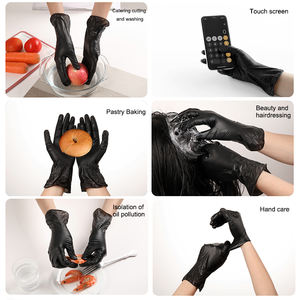 Gants jetables en nitrile <span class=keywords><strong>pour</strong></span> l'industrie alimentaire, le nettoyage ménager, la cuisine, l'hôtellerie, le nail art, la manucure, les salons de beauté, les tatouages - Product Image 3