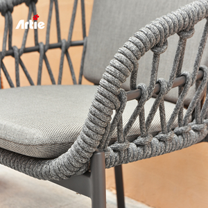 Artie Moderne Hôtel <span class=keywords><strong>Bar</strong></span> Meubles Corde Tissé <span class=keywords><strong>Chaise</strong></span> Haute Mobilier Extérieur Tabouret De <span class=keywords><strong>Bar</strong></span> Haut <span class=keywords><strong>Chaise</strong></span> <span class=keywords><strong>Terrasse</strong></span> <span class=keywords><strong>Chaise</strong></span> De <span class=keywords><strong>Bar</strong></span> En Plein Air - Product Image 2