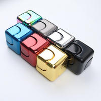 YUCHEN GL Cube Fidget Spinner Métallique Tendance pour Adultes 14+ Ans, Jouet de Bureau, Gadgets Cool, 91g