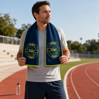 Serviette de sport compacte en microfibre à séchage rapide pour l'entraînement, le yoga, la course à pied, les voyages avec sac de rangement