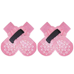 New Striped Large Dog Pet <b>Socks</b> <b>Waterproof</b> Breathable Rubber Print Non-Slip Dog Shoes for Summer Season Cotton Material - Product Image 6