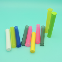 Tube à ouverture facile pour échantillons cosmétiques, tube en plastique PP avec couvercle à charnière, impression de logo couleur personnalisée pour la beauté