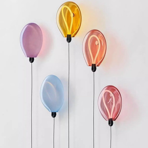 Dutch Bulla Balloon Decorative Glass Ambient <b>Light</b> High-End Designer Wall <b>Light</b> for Living Room Bedroom Hallway PC Indoor Use - Product Image 2